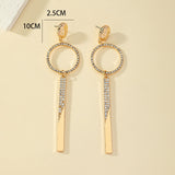 Gold Gloss Geometric Elegance Earrings