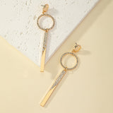 Gold Gloss Geometric Elegance Earrings