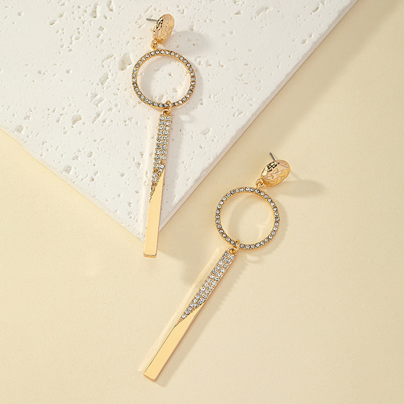 Gold Gloss Geometric Elegance Earrings