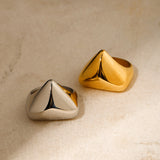 Glossy Triangle Ring