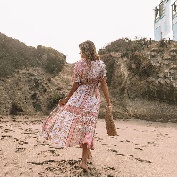 Bohemian Beach Belle Summer Dress