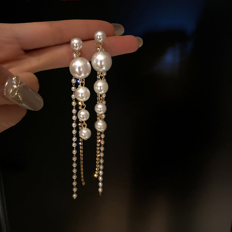 Cascade of Pearl Gloss Earrings