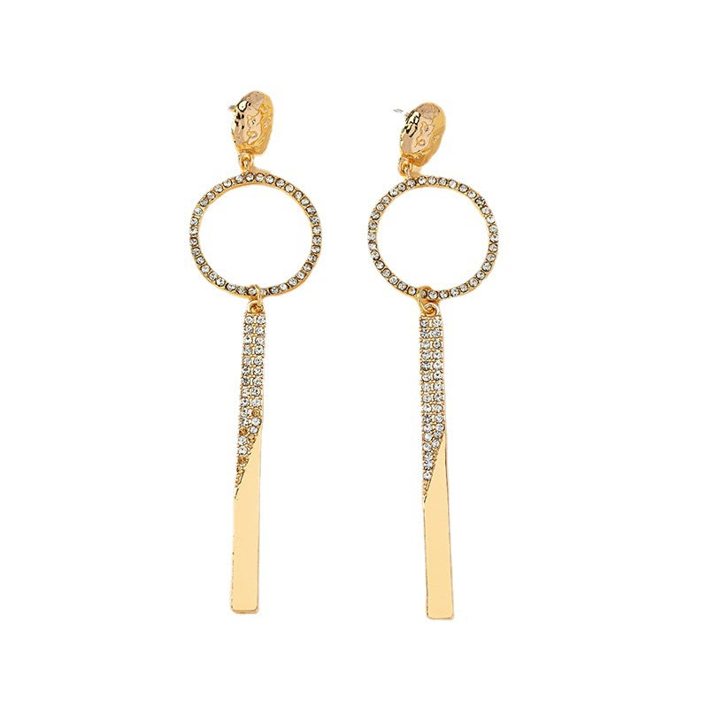 Gold Gloss Geometric Elegance Earrings