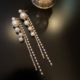 Cascade of Pearl Gloss Earrings